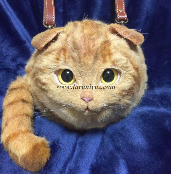 تصاویری از عجیب ترین کیف دستی شبیه گربه