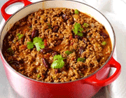 خورشت گوشت چرخ کرده با لوبیا قرمز