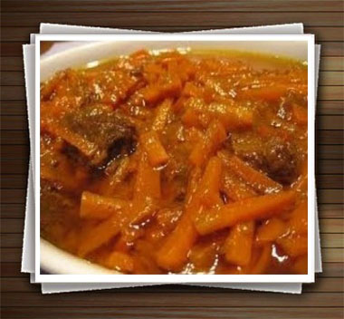 خورشت آلو و هویج