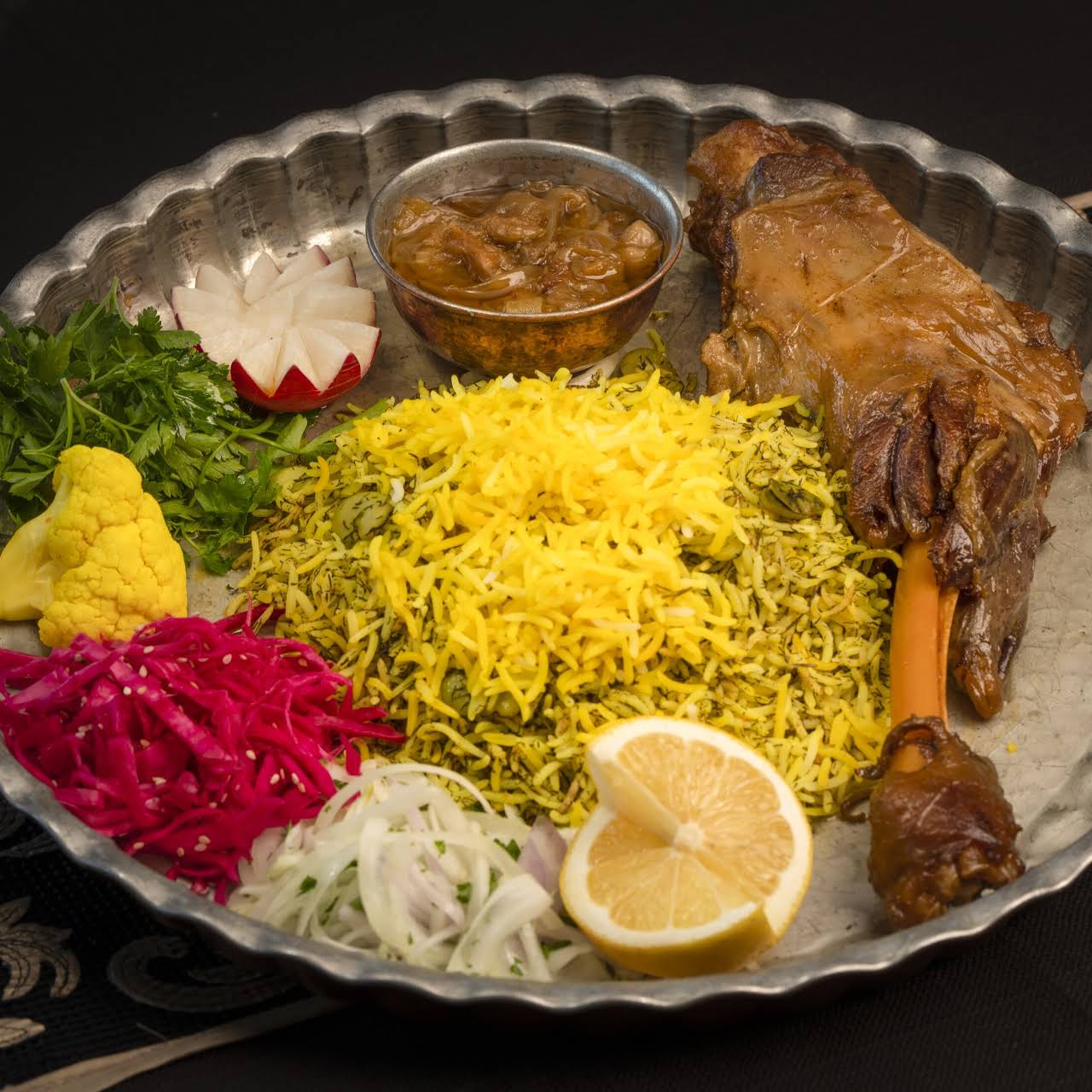 باقالی پلو با گوشت
