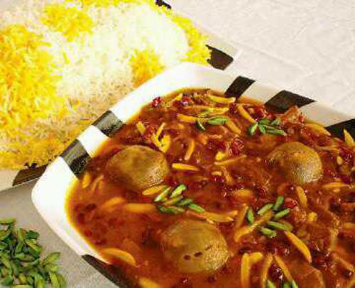 خورشت بادام و طرز تهیه ان در پورتال جامع فرانیاز فراترازنیاز هر ایرانی
