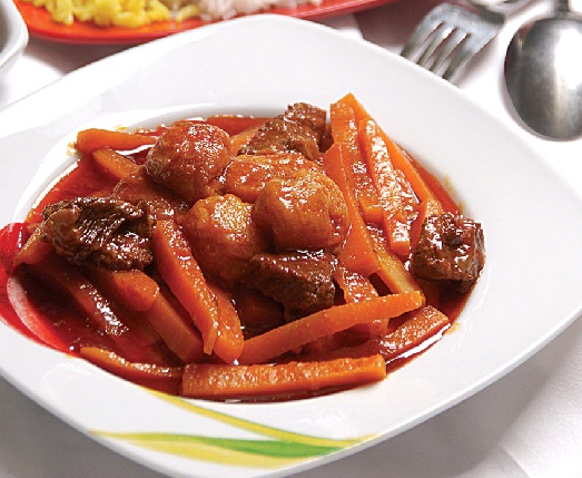خورشت آلو و هویج