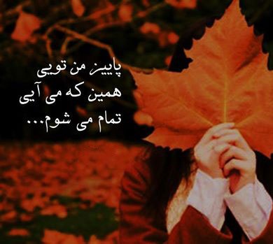 عکس نوشته های پاییزی در پورتال جامع فرانیاز فراتراز نیاز هر ایرانی .
