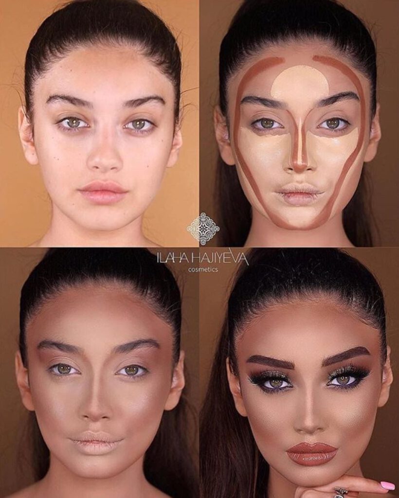 گریم صورت با آرایش