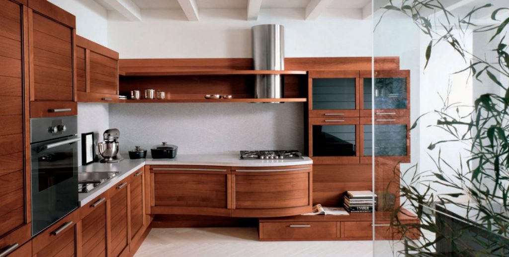 کابینت mdf طرح چوب