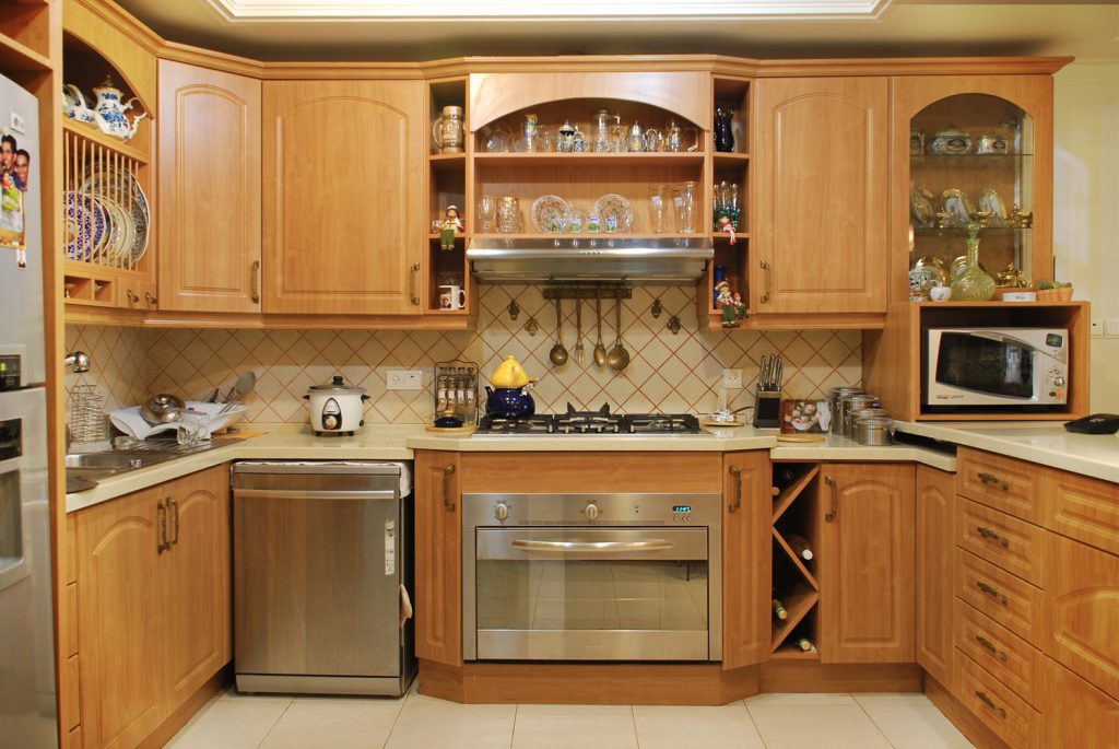 کابینت mdf طرح چوب