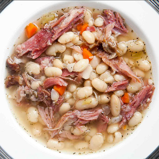 خورشت گوشت و لوبیا سفید