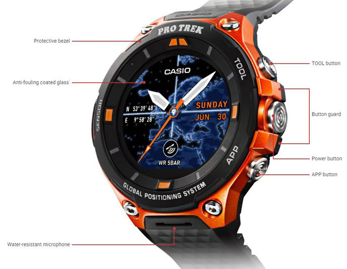 معرفی PRO TREK WSD-F20 - دومین ساعت هوشمند اندرویدی کاسیو