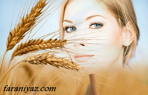 چاقی صورت با جوانه گندم