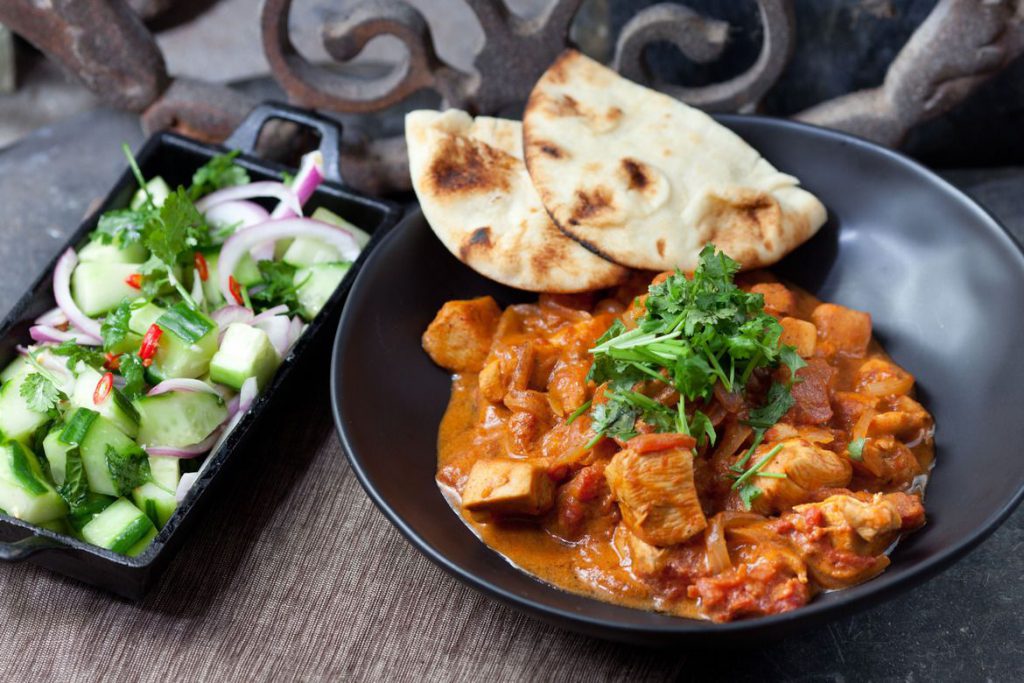 خورشت مرغ کره ای هندی