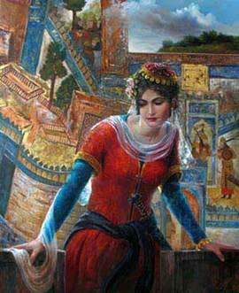 آهو نور زن هنرمند ایرانی