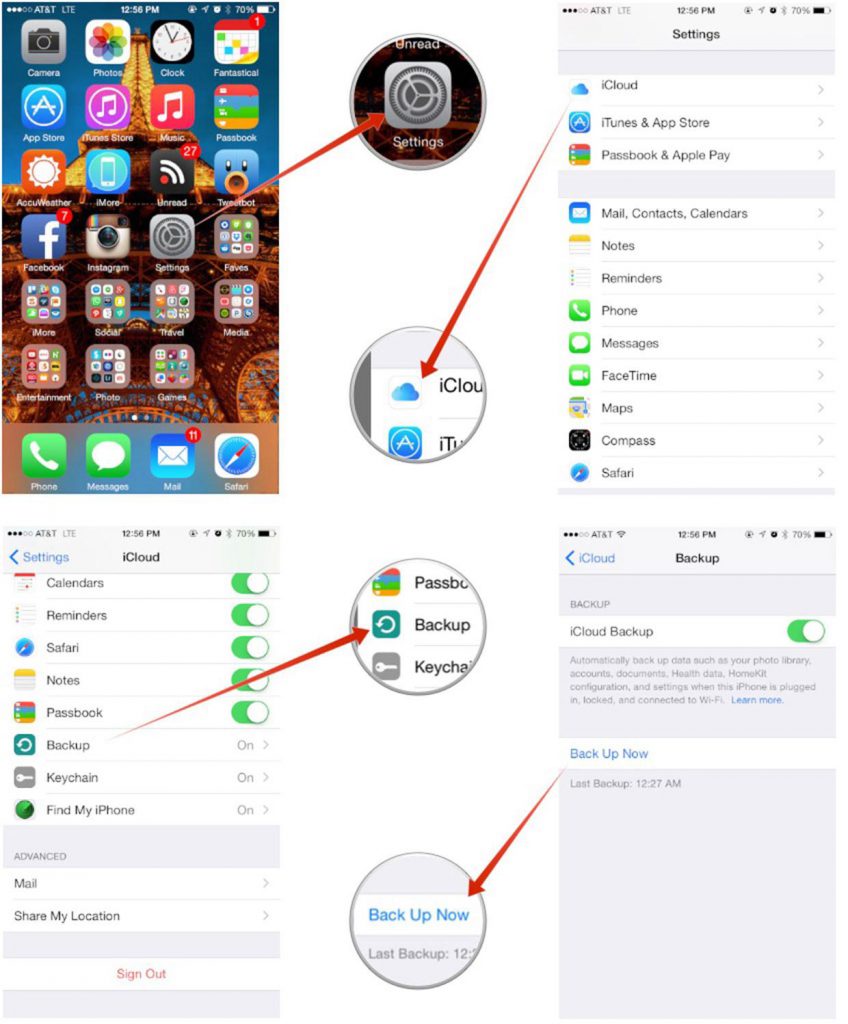 انتقال موزیک و موسیقی  به icloud
