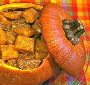 خورشت کدو حلوایی با گوشت