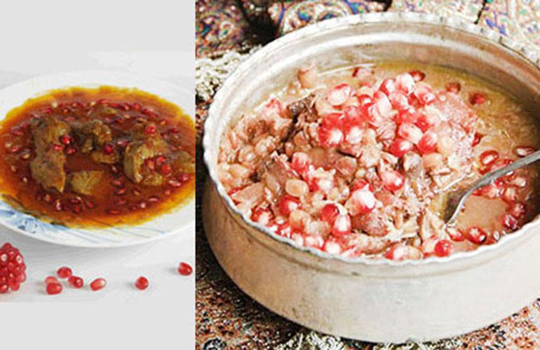 طرز تهیه آش عدس و انار