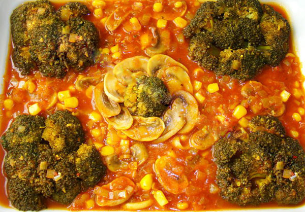 خورشت کلم بروکلی وسویا