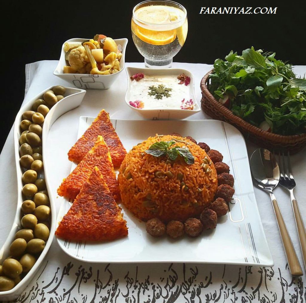 لوبیا پلو مجلسی