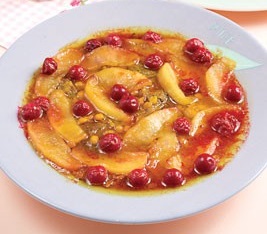 خورشت سیب و آلبالو