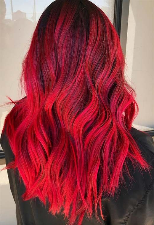 رنگ موی مخصوص تابستان رنگ قرمز