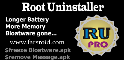 دانلود Root Uninstaller Pro 8.2 – حذف برنامه های سیستمی اندروید